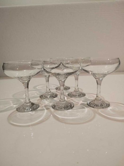 Набір шампанок-блюдець 220 мл 6 шт