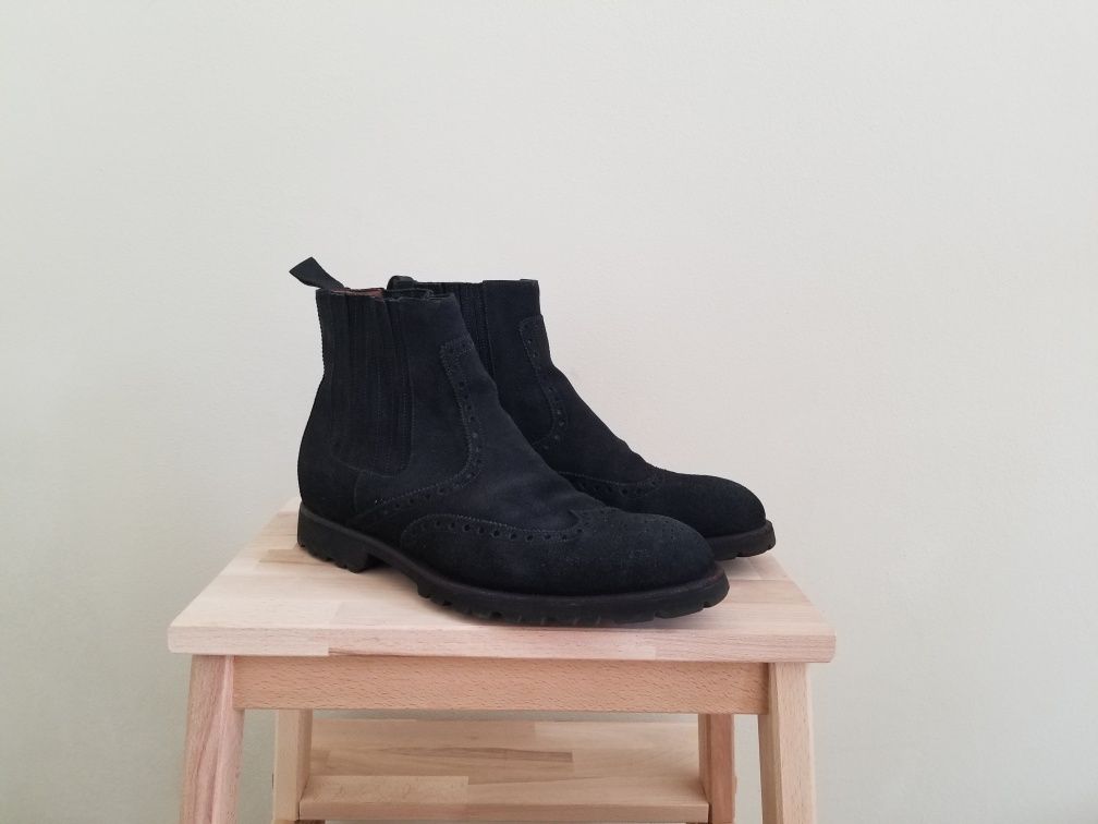 A. Testoni челсі 42 43 43,5 Італія ручна робота vibram extralight