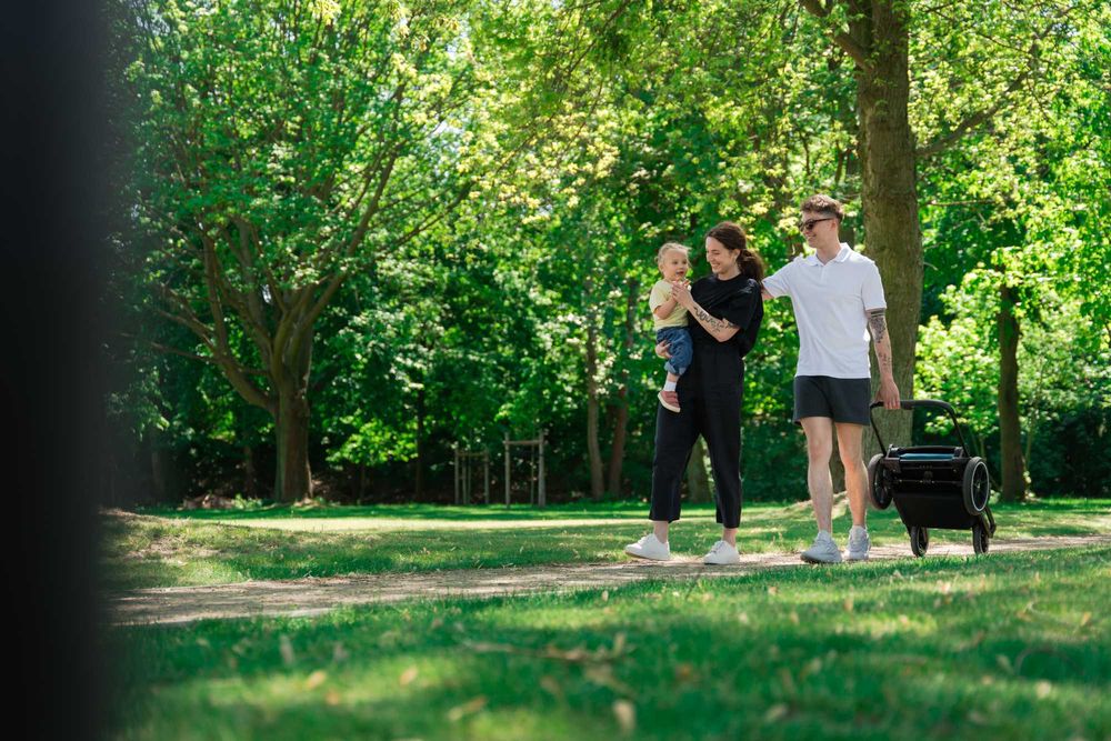 Wózek Muuvo SLICK 2.0 2w1 Lekki Składany Gondola+Spacerówka +Adaptery
