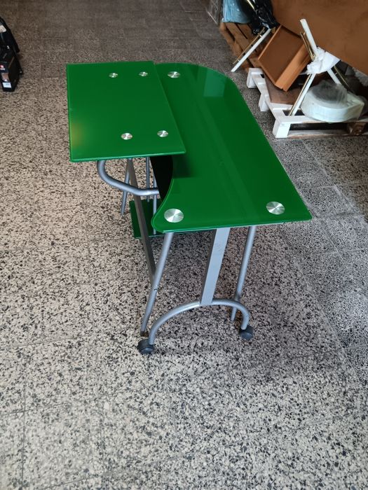 Baixa de preço Secretária vidro , articulada