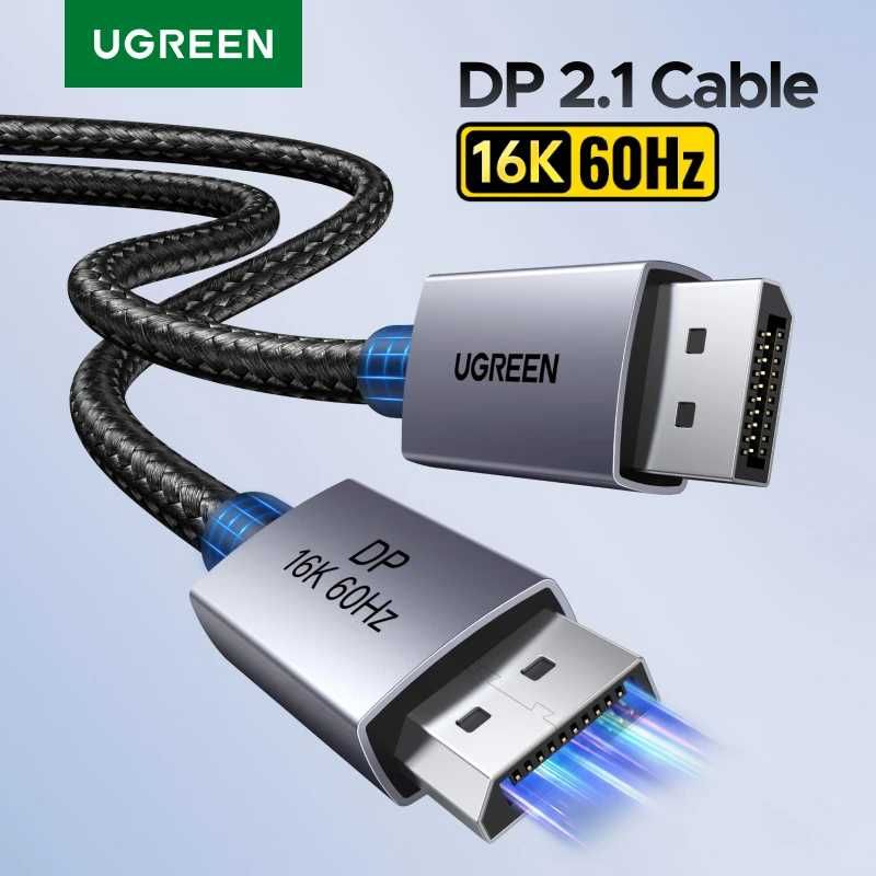 Ugreen DP114 DP118 премиум DisplayPort DP 2.1 кабели 16К 8К 80 Гбит/с