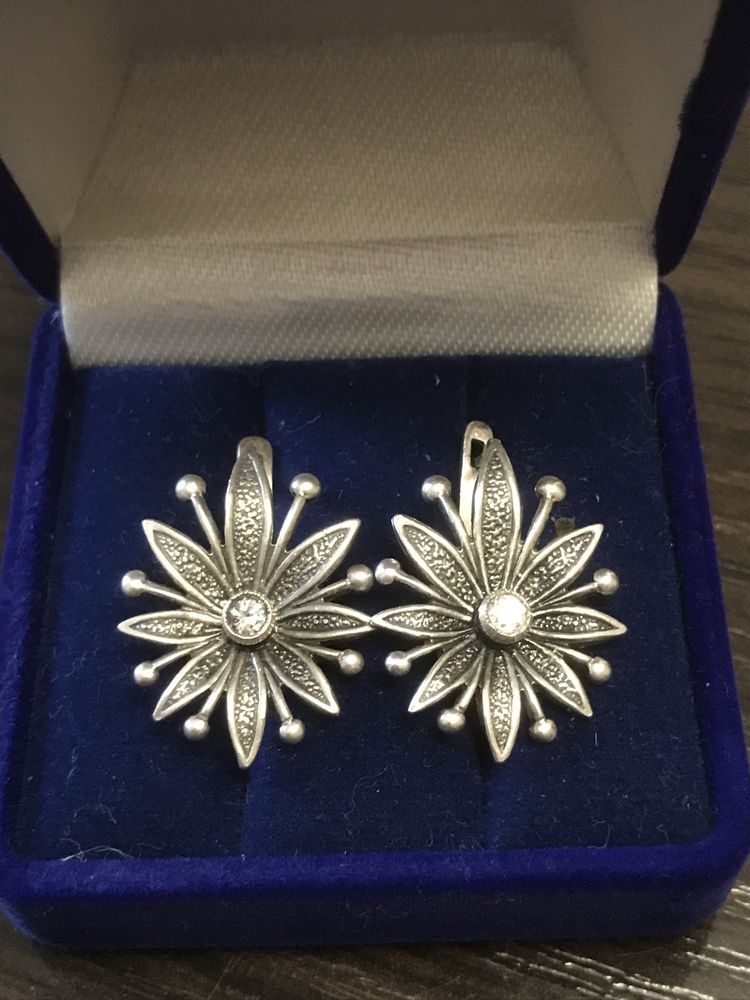 Сережки срібні(серьги,кольца,перстни,брошь)925 проба