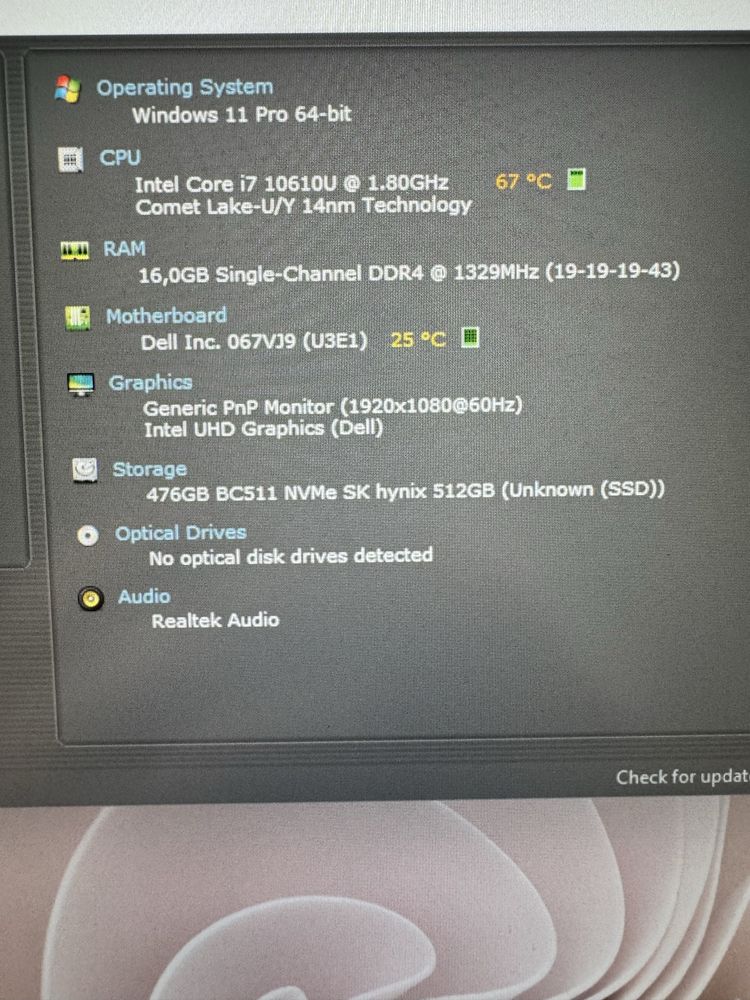 Dell Latitude 5410 -i7 16gb Ram 512SSD