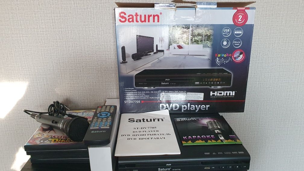 Продам DVD караоке плеер "SATURN ST-DV7705"