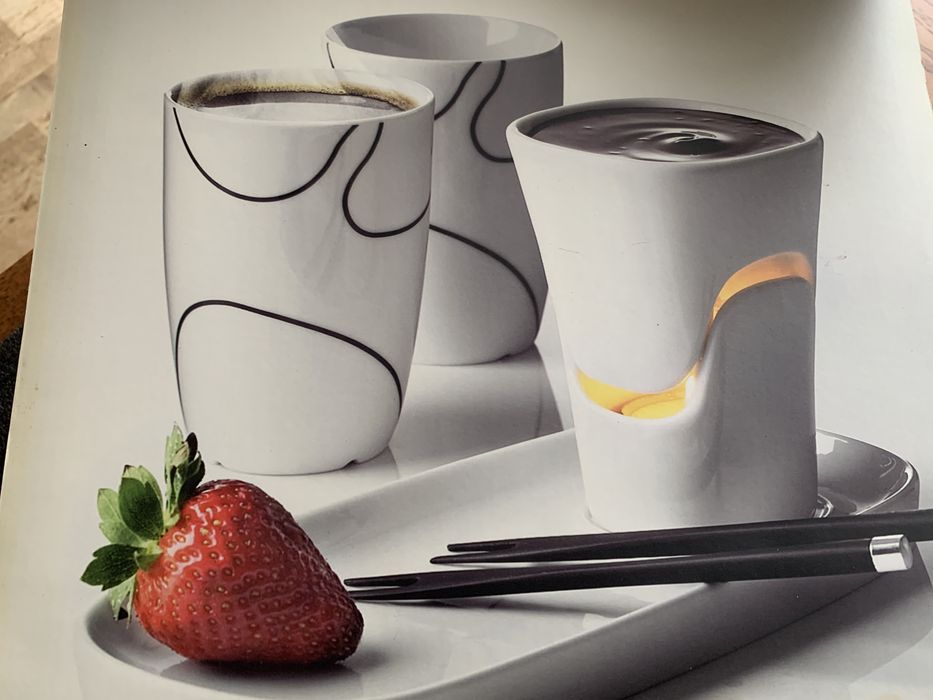 MENU Porcelanowy zestaw do fondue czekoladowego