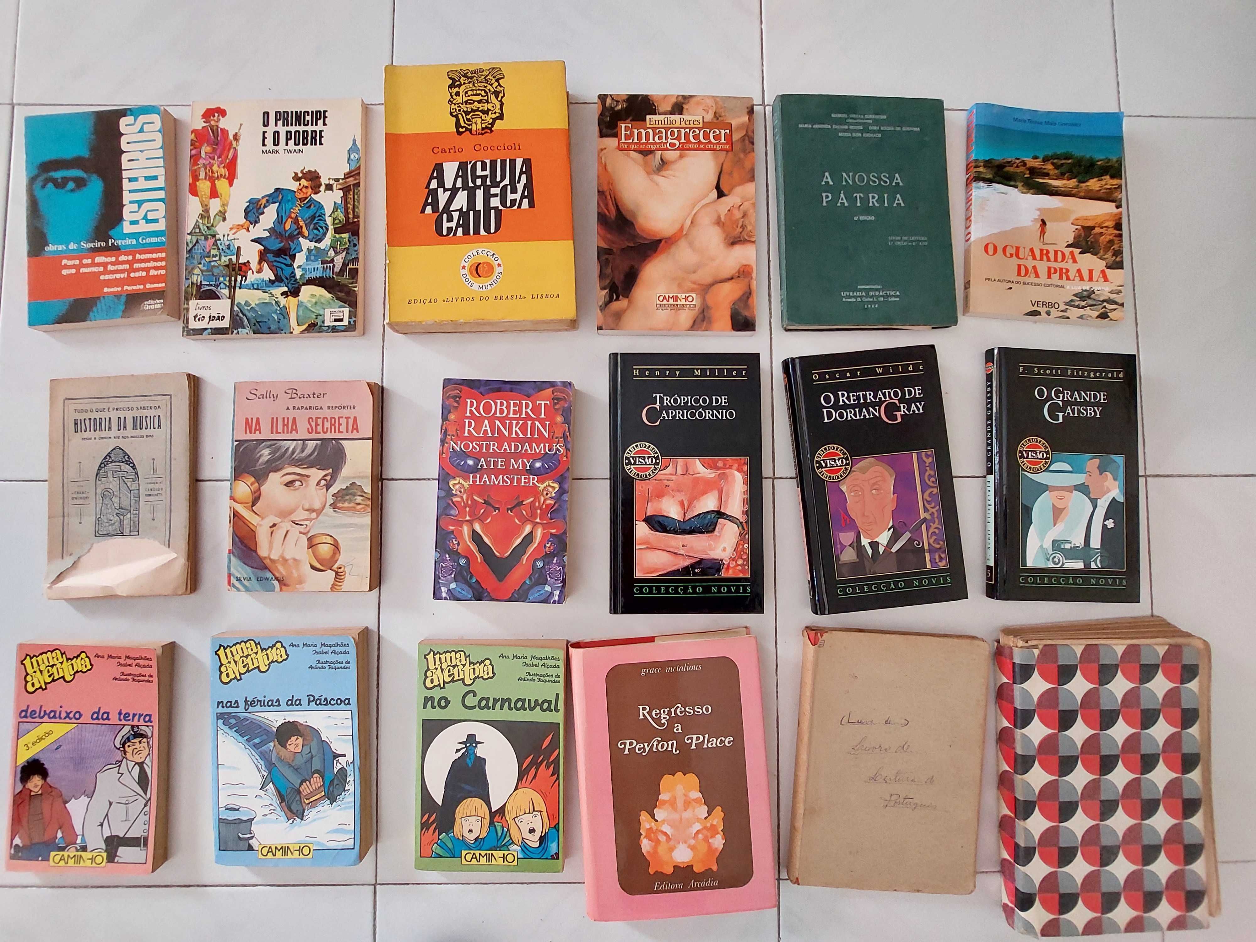 Vários livros de diversos autores