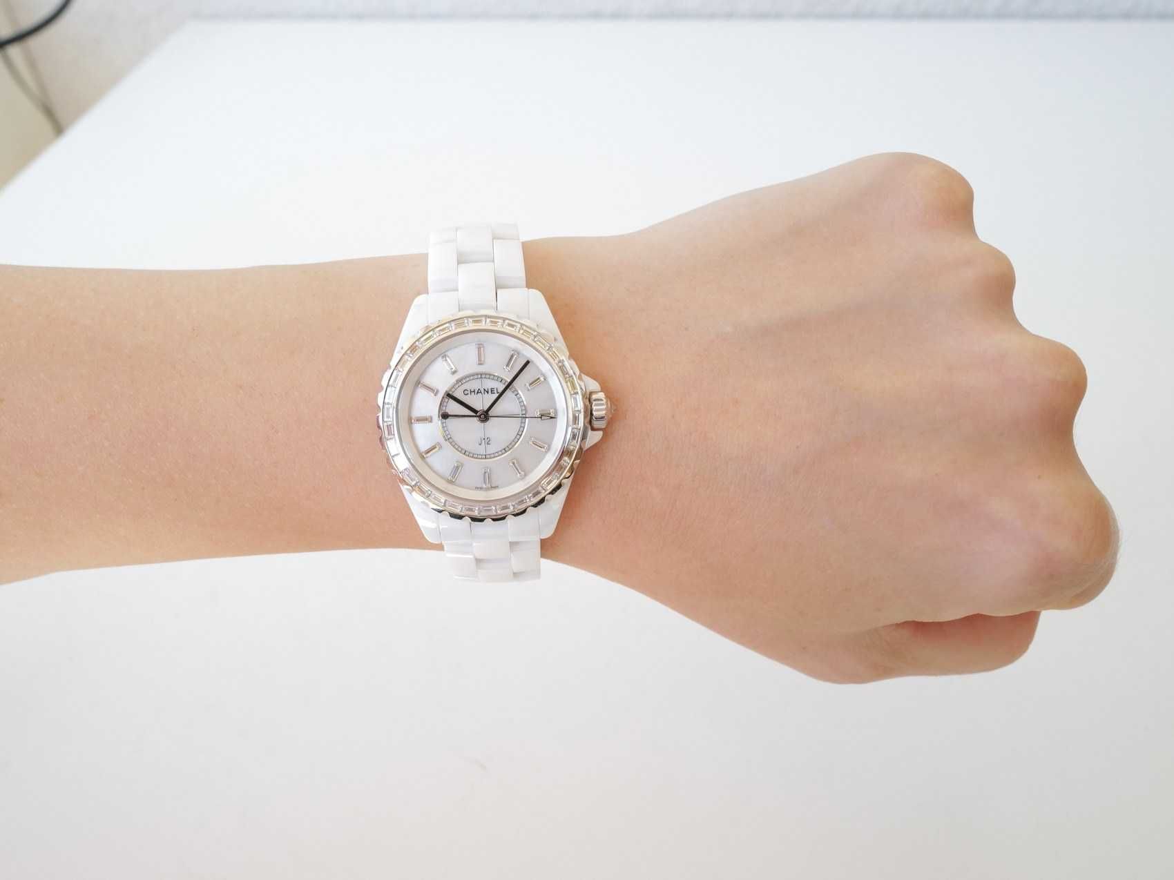 Chanel J12 Jewellery 3ct Baguette Diamonds 33mm