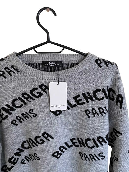 Balenciaga sweter fullprint, rozmiar L, nowy z metką