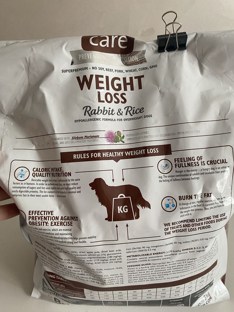 Karma Brit weight loss rabbit&rice