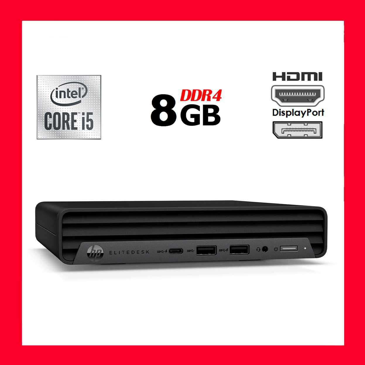 Неттоп HP Conferencing PC USFF/Core i5/8GB DDR4/no HDD/UHD 630/DP