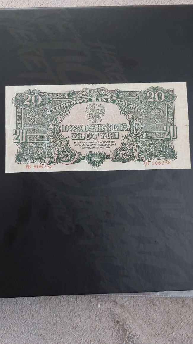 20 zł 1944 banknot ładny stan