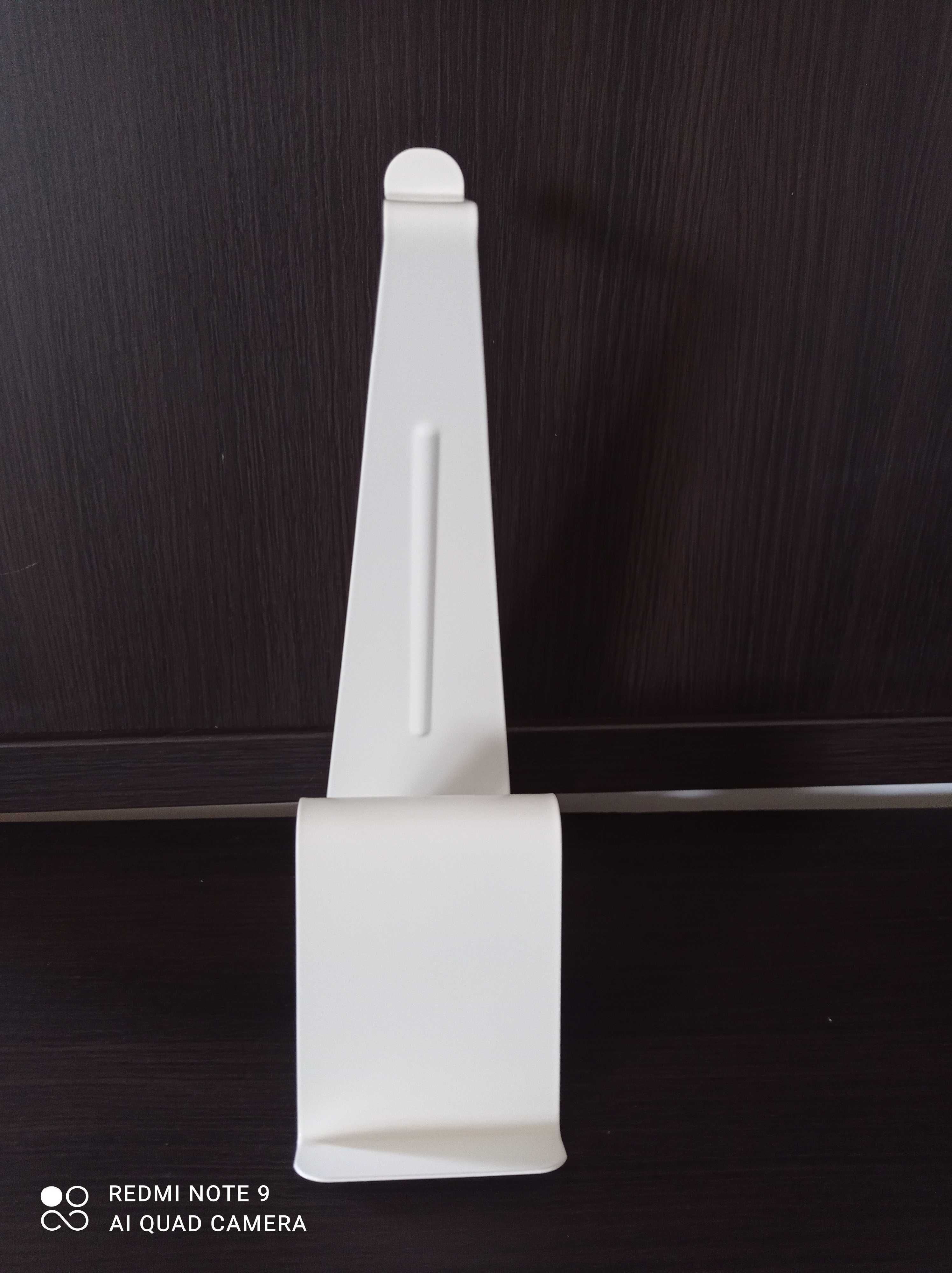 IKEA MOJLIGHET stojak na telefon i słuchawki metalowy biały