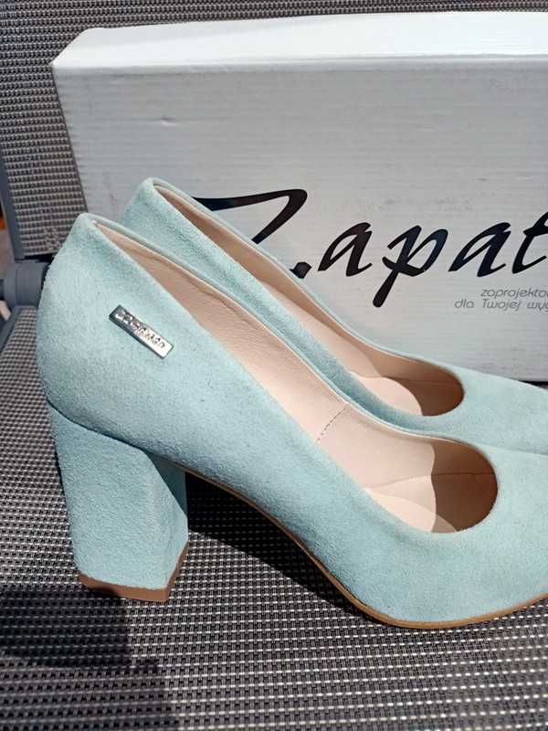Czółenka zapato półbuty miętowe 37