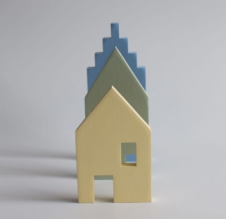 Drewniane domki WOODLAND - 3 sztuki