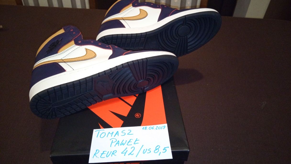 Nike Jordan 1 Retro High OG Defiant SB LA to Chicago r. 42 CD6578,-507
