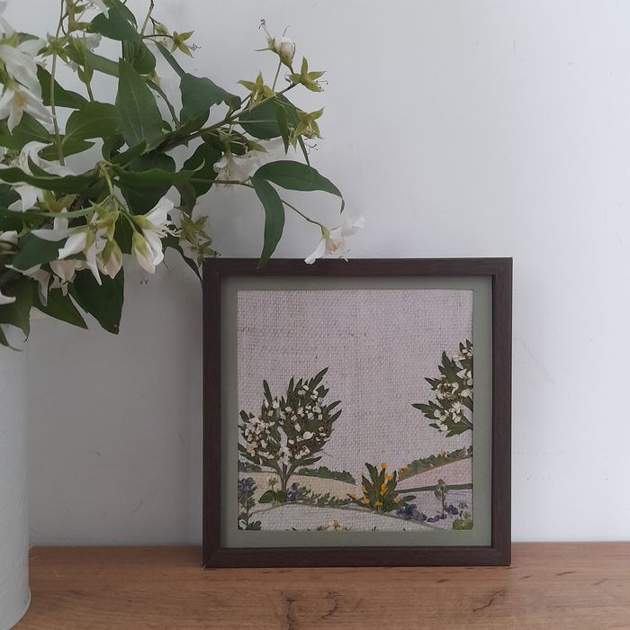 Obraz Kwiatowy Kompozycja Dekoracja Domu Ręczne Wykonanie Kartka Grati