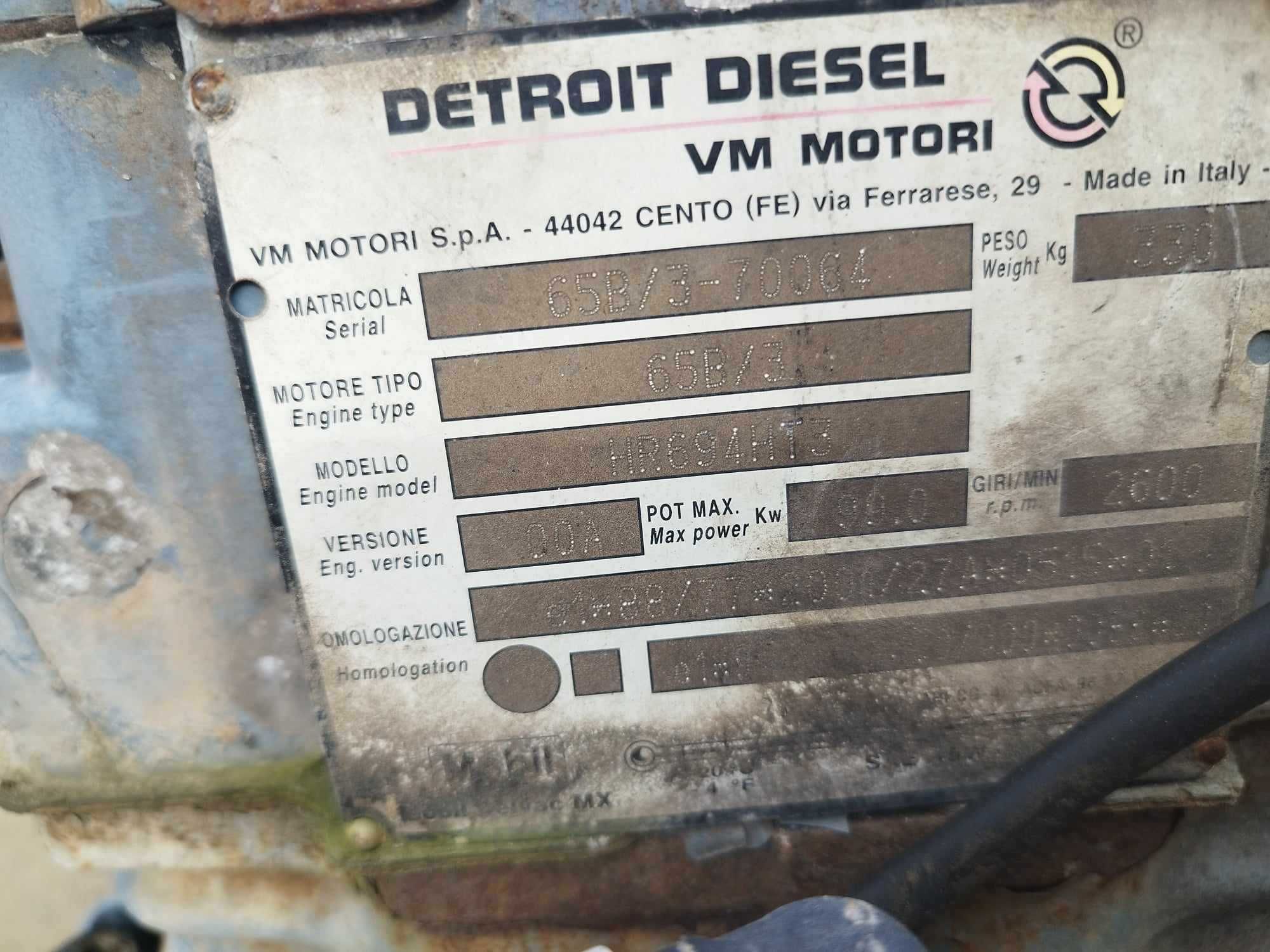 Silnik VM Motori 65B/3 Detroit Diesel