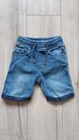 Spodenki szorty 110 116 jeansy dżinsy miękki dżins