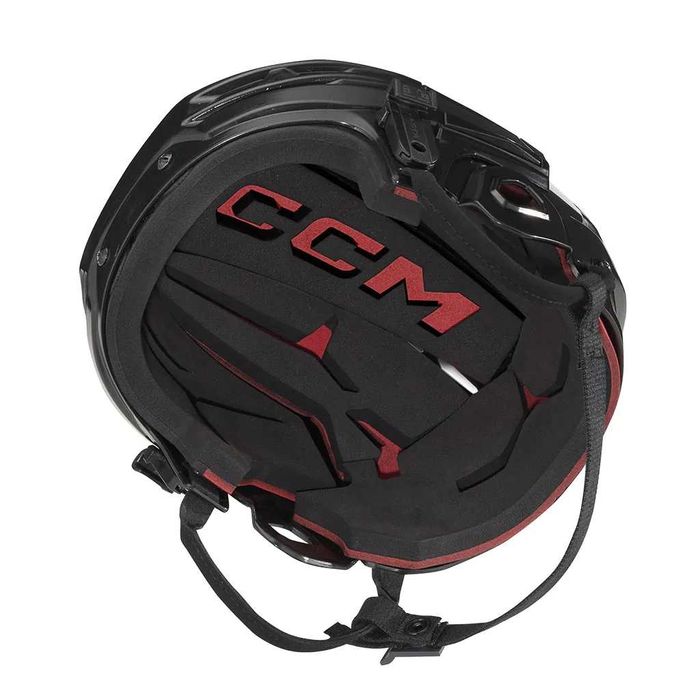 Kask hokejowy CCM Tacks 70 z kratą rozmiar M od 56 do 60 cm Niebieski