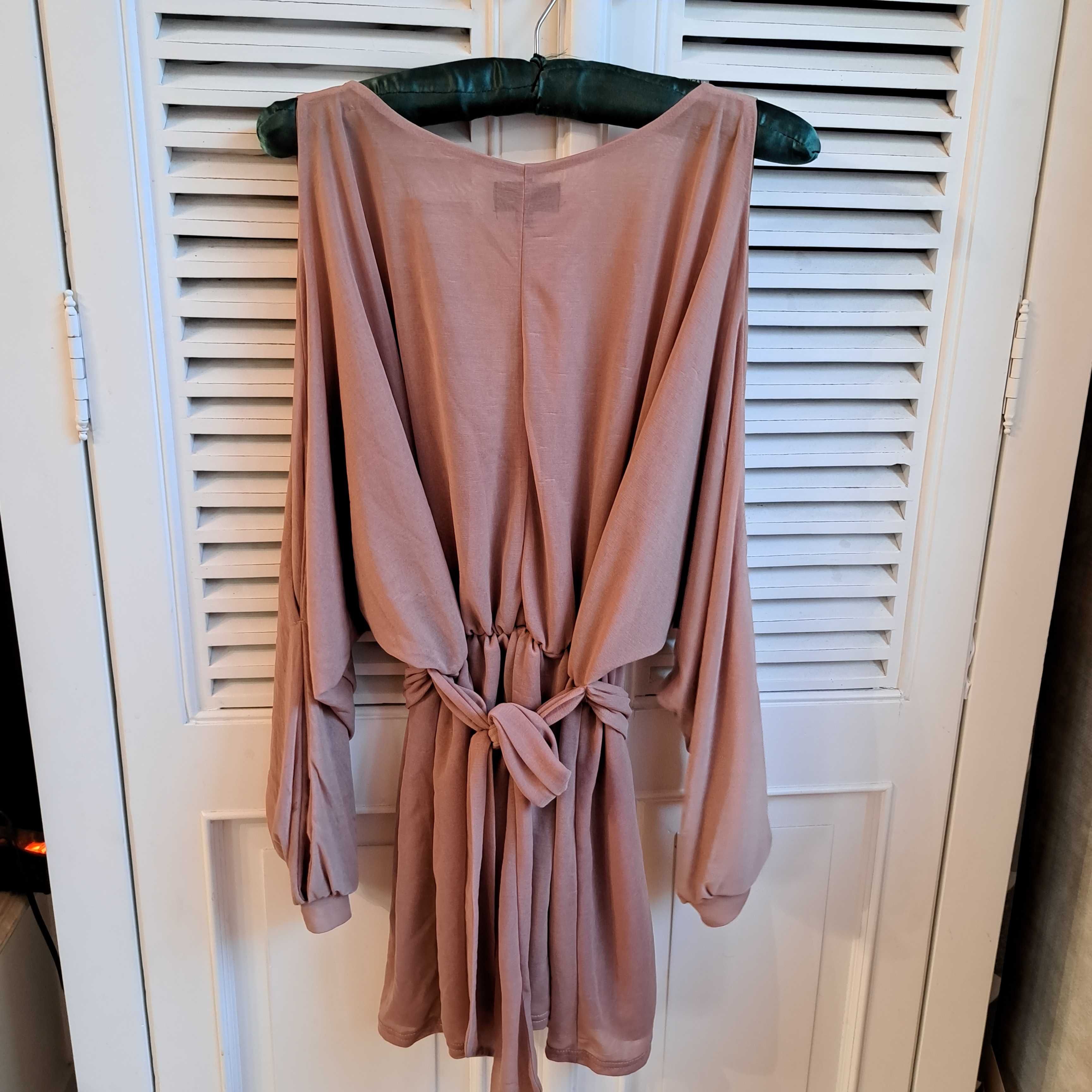 14 42 TOPSHOP tunika sukienka w kolorze toffi Sylwester święta