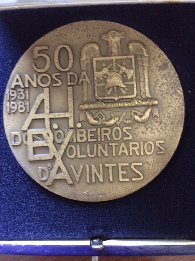 Medalha bronze 50 anos Bombeiros  Avintes