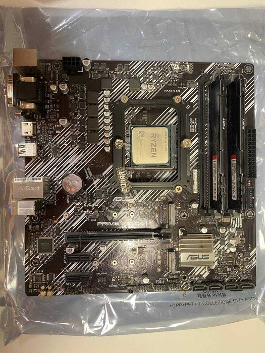 Комплект Asus Prime B550M-K + Ryzen 7 5700G + Kingston DDR 4 32bg