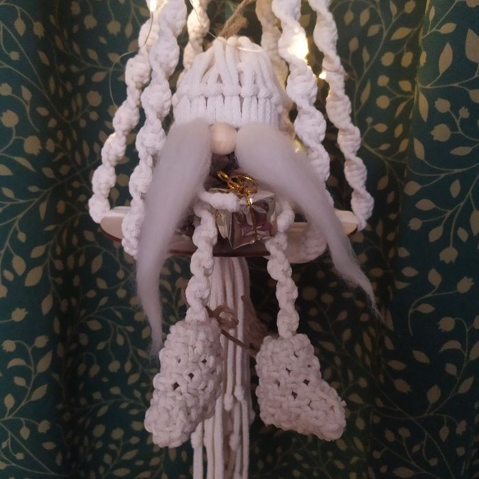 Choinka makrama dekoracja prezent