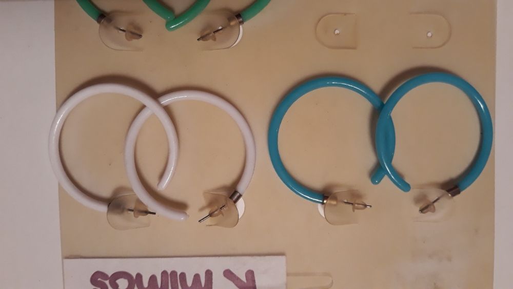 4 pares de argolas / brincos K Mimos - novas - portes incluidos