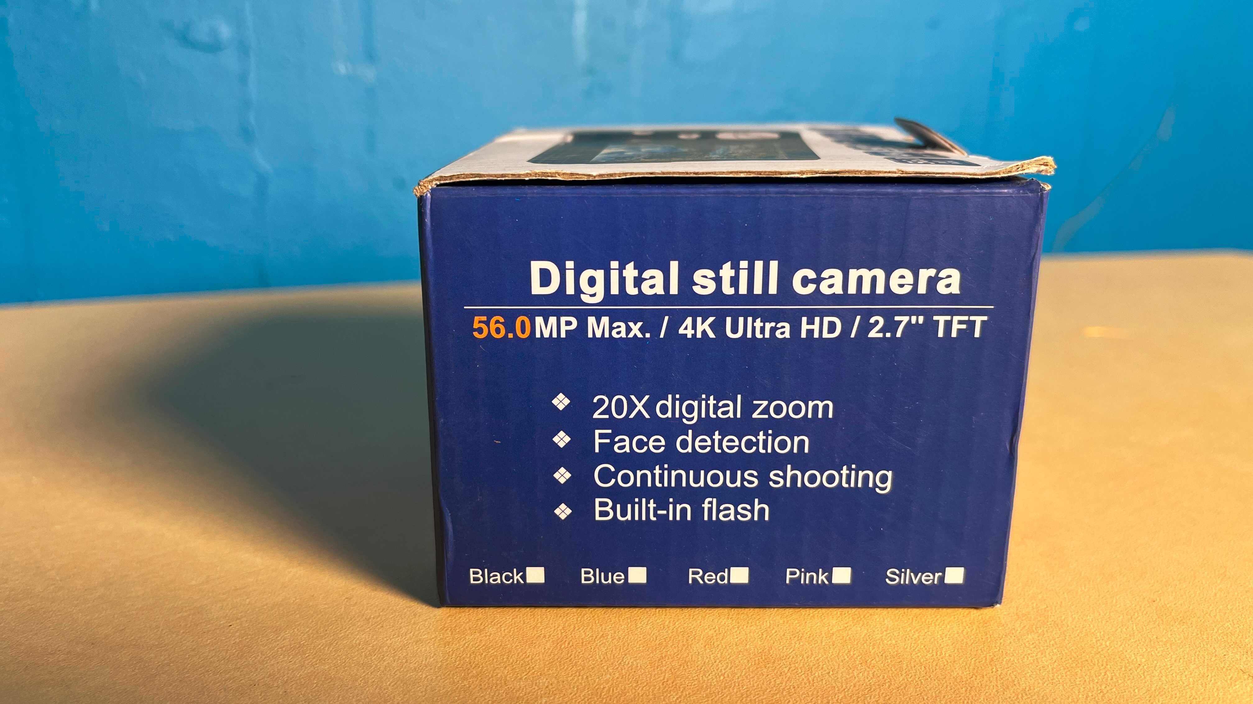 Kamera Wideo, Cyfrowa 4K HD 56MP z 20-krotnym zoomem i ekranem 2,7 Cal