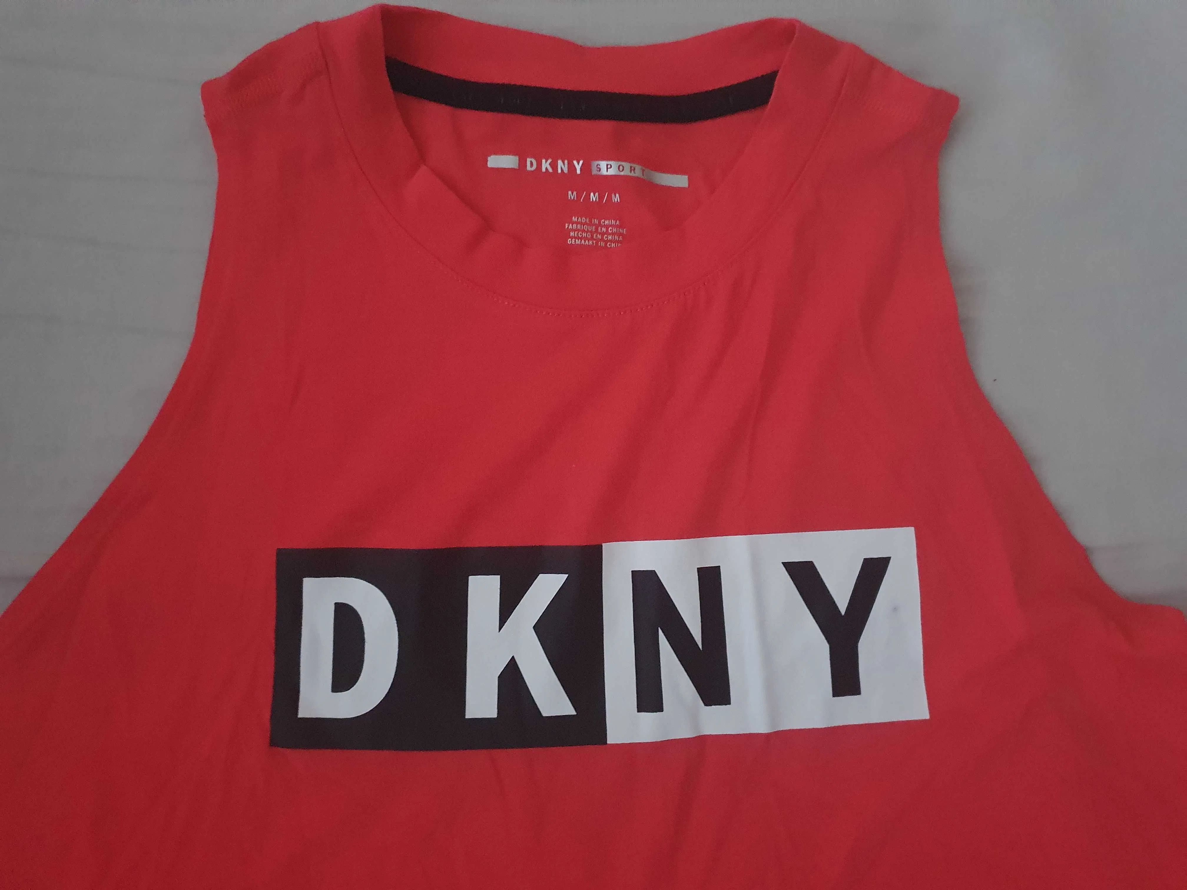 NOWA oryginalna koszulka DKNY bokserka top Donna sport M bluzeczka