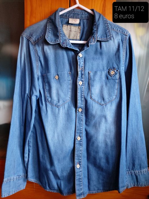 Camisa de ganga de menino