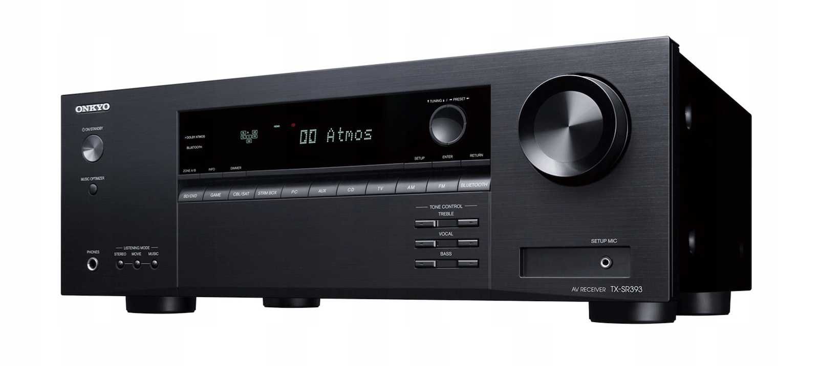 Onkyo TX-SR393DAB amplituner AV HiFi 155W 5.2 z Dolby Atmos DTS:X