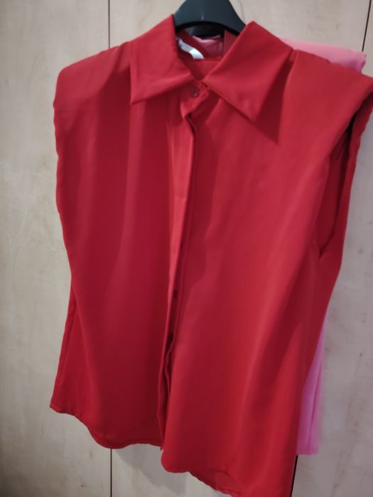 Bluzka czerwona i różowa nowe