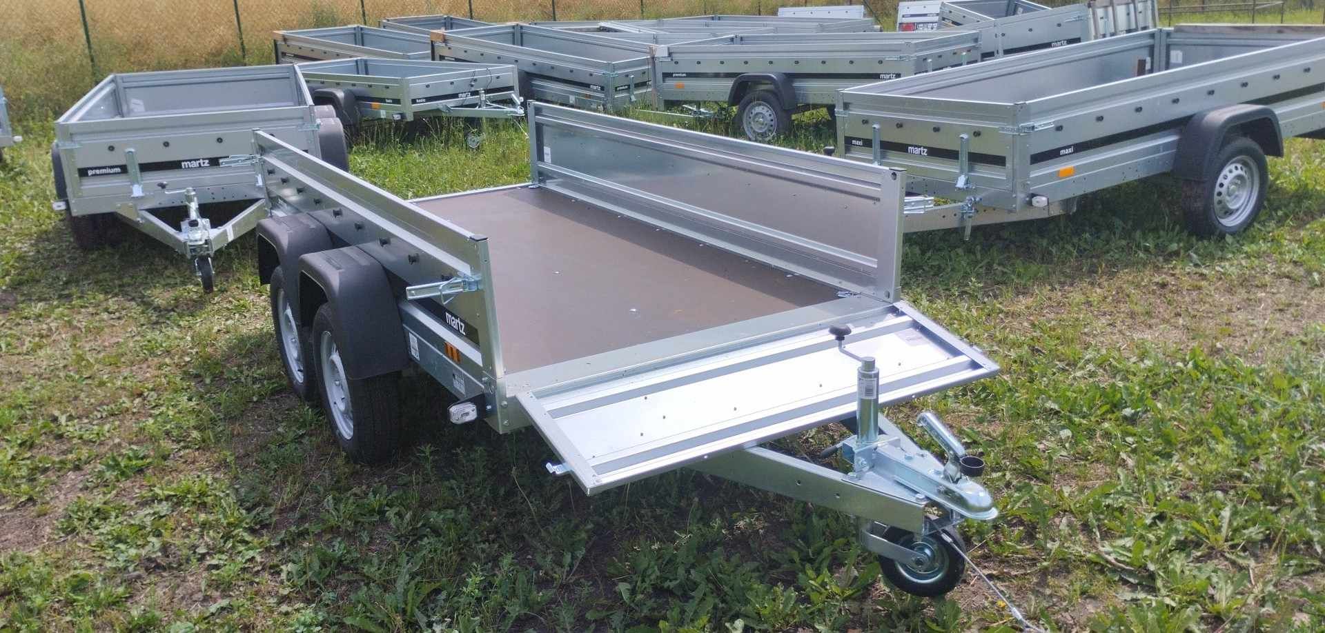 Martz Premium 264x126x40 2 osiowa Przyczepa samochodowa przyczepka