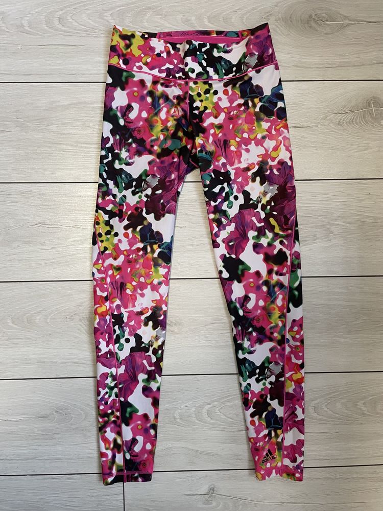 Adidas legginsy gym na siłownie climalite S