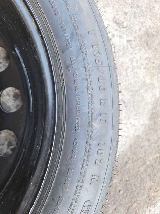 Bmw E60 E61 E83 koło Dojazdowe 17"  135/80 LEWAREK KLUCZ ZESTAW