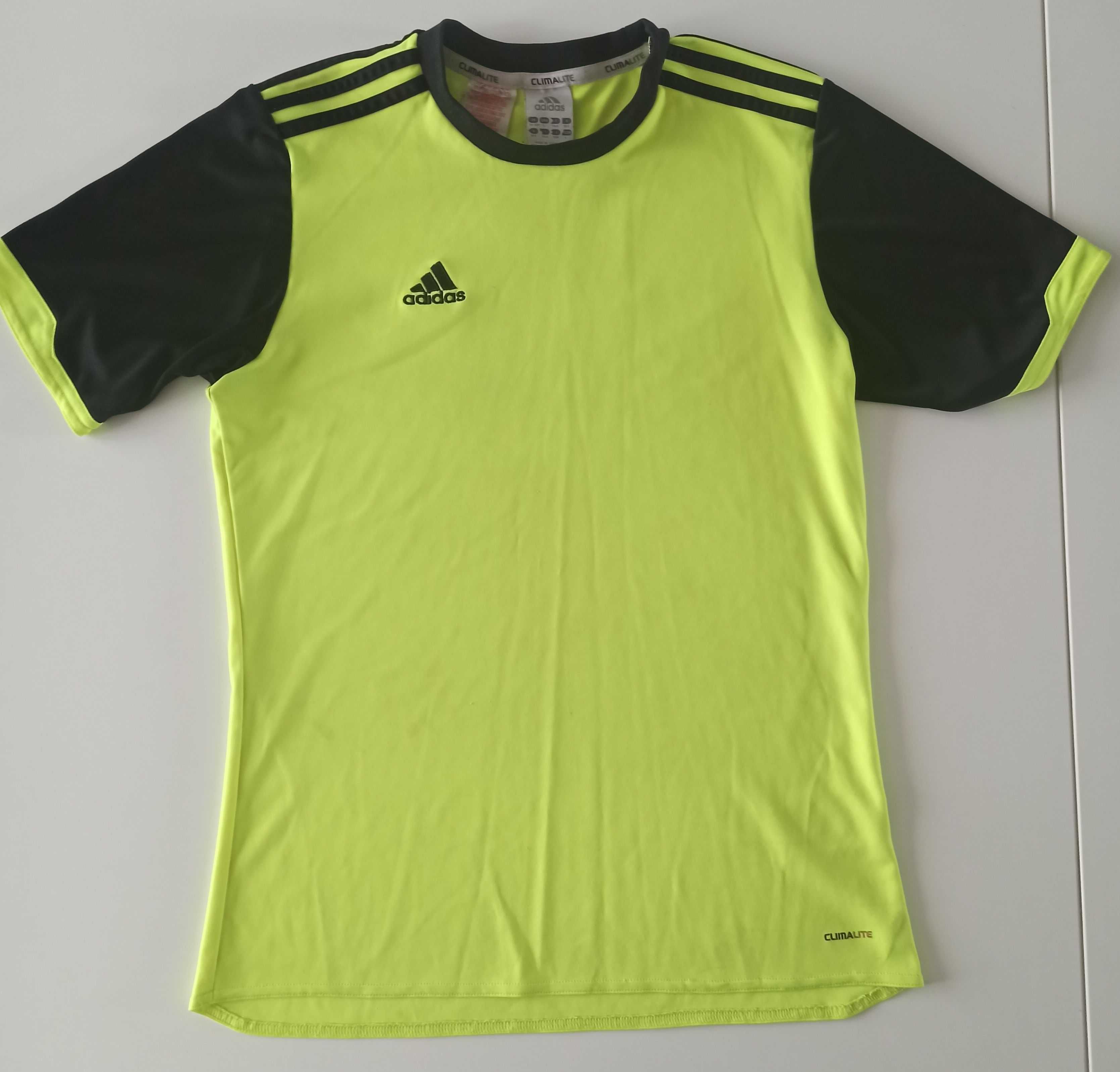 koszulka t-shirt Adidas rozmiar 164 żółta fluorescencyjna 13-14 lat