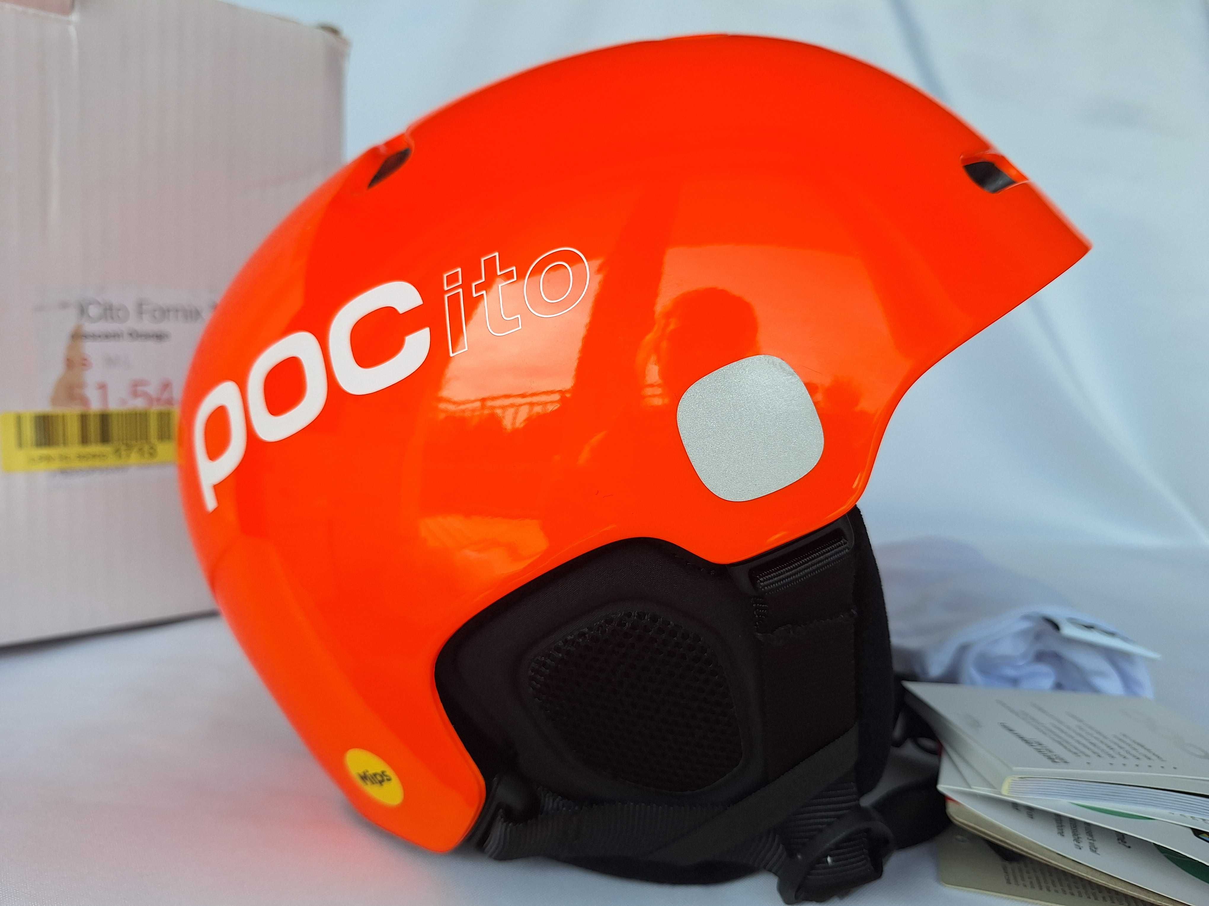 Kask dziecięcy POC POCito Fornix Mips Fluorescent Orange XS/S 51/54cm