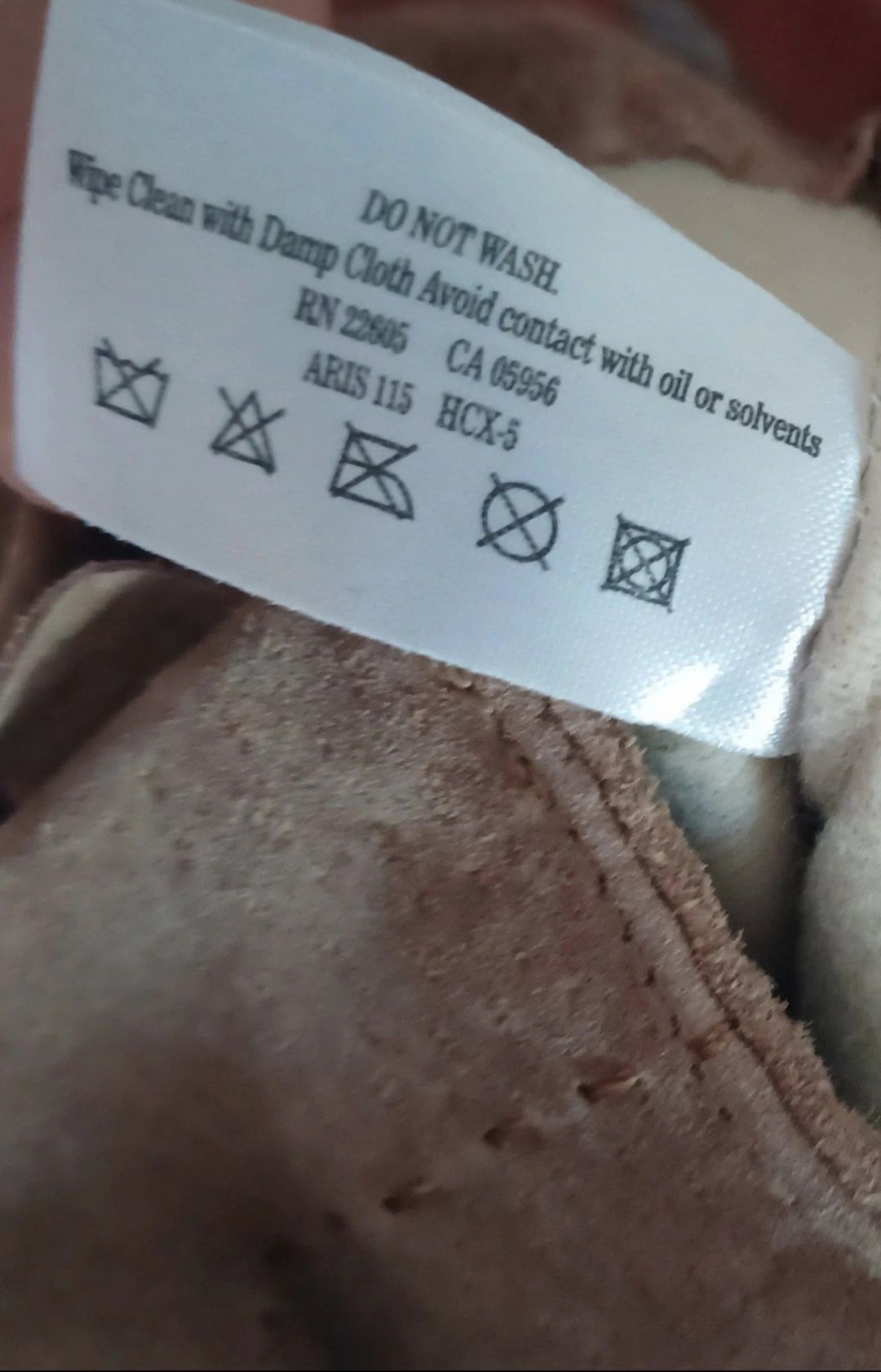 Beżowe wygladajace na zamszowe eleganckie skórzane meskie rękawiczki L