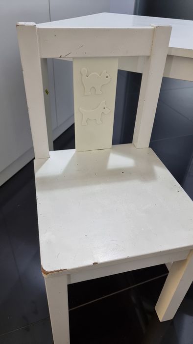 Ikea Kritter stolik (dwa zestawy) i krzesełko biurko dla przedszkolaka