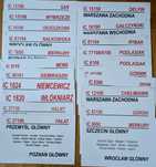 Tablice relacyjne PKP Intercity