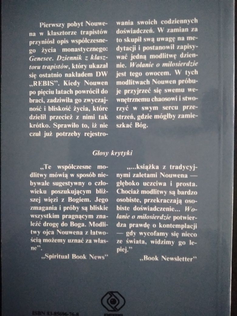 Wołanie o miłosierdzie. Modlitwy z Genesee- Henri J. M. Nouwen