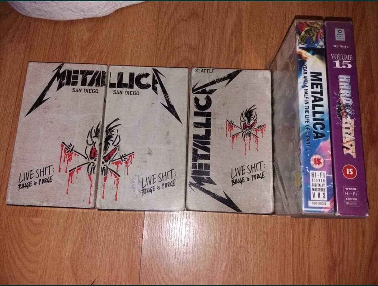 Cassetes VHS música Metallica