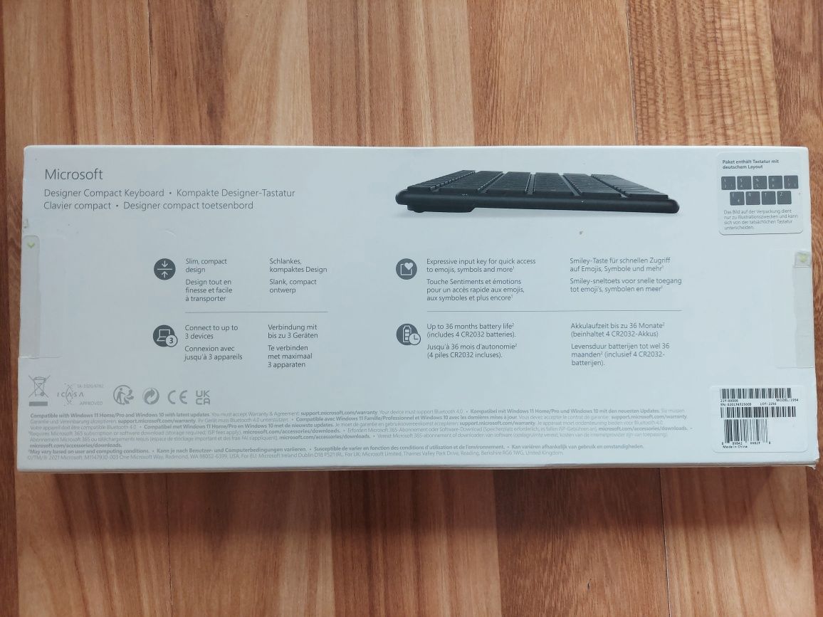 Клавіатура Microsoft Designer Compact Keyboard