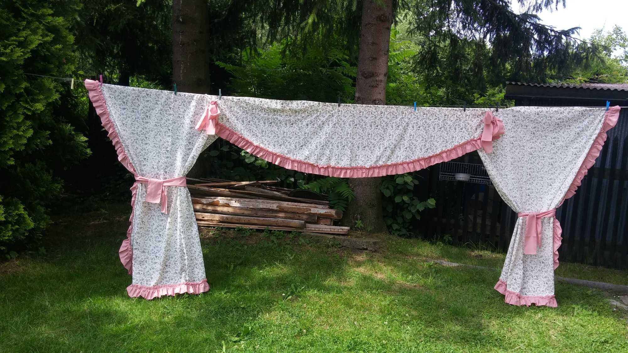 Piękny komplet firanek ( zasłonek )  - bdb !!