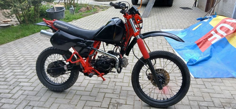 Cross 125 na duzej ramie