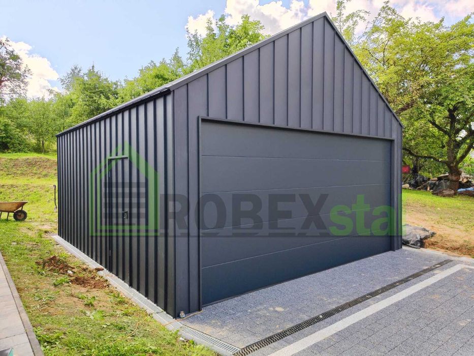 garaż z blachy na rąbek 6x10 PRODUCENT każdy wymiar montaż cały kraj