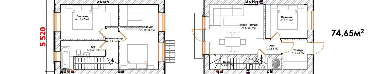 Таунхаус 75 м² + Ділянка! м. Ірпінь, вул. Шкарівських 12 , без %