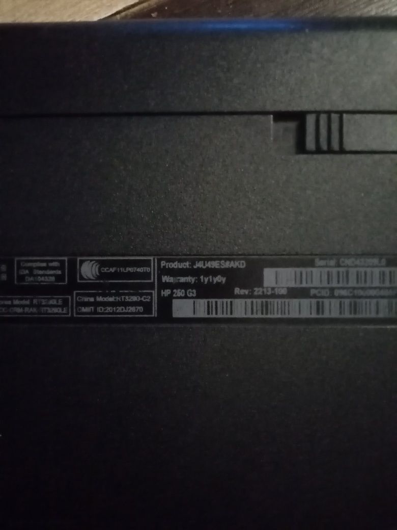 Laptop hp 250 G3 w cenie ladowarki