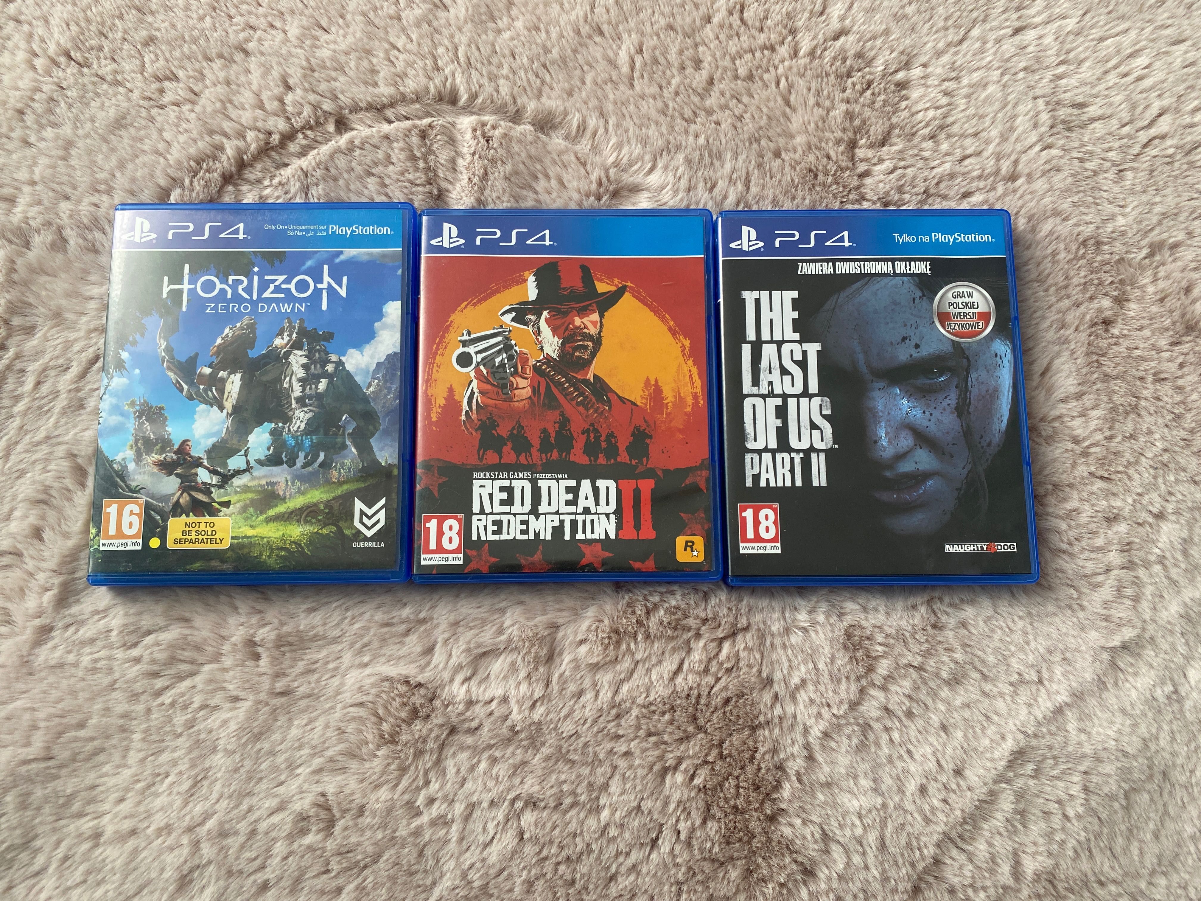 Horizon Zero dawn, Red Dear Redemption 2 oraz The last of us II